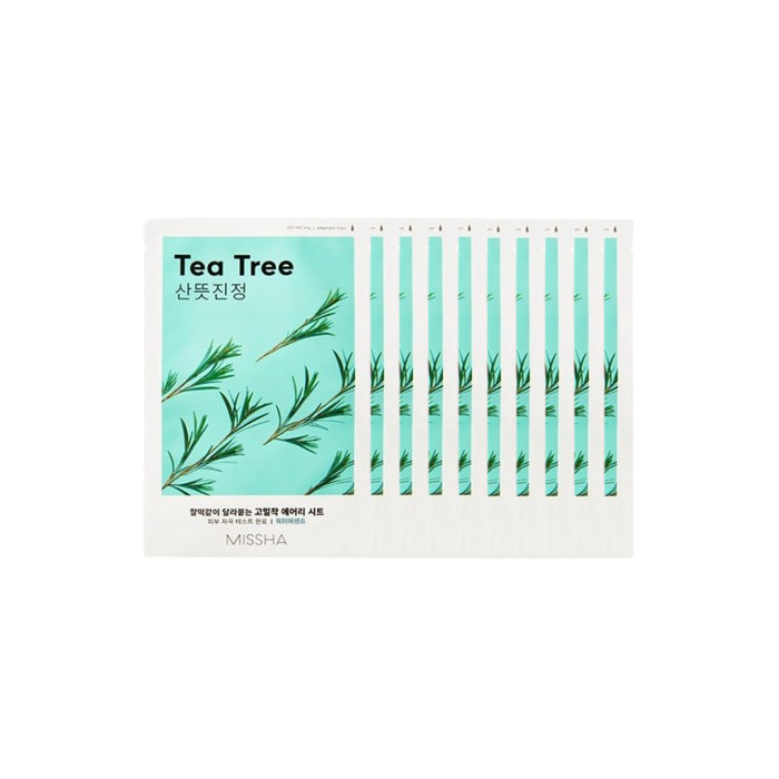 MISSHA - Airy Fit Sheet Mask - Tea Tree - 1pc (10ea) Set