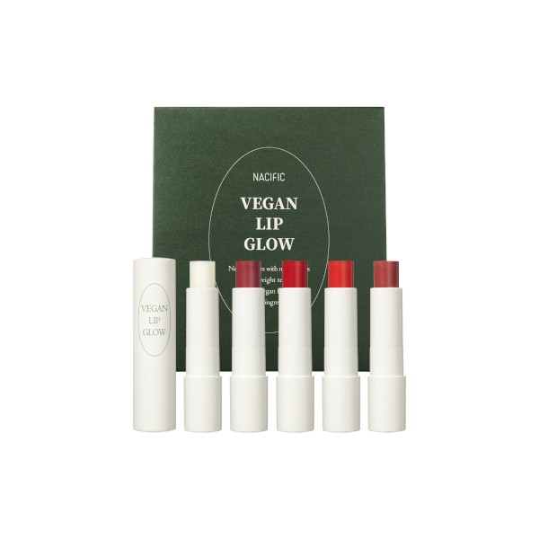 Nacific - Vegan Lip Glow Set - 3.9g * 5ea
