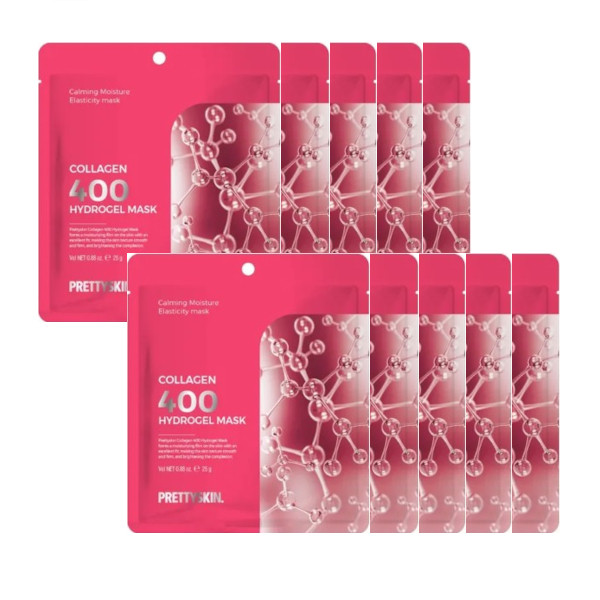 Pretty Skin - Collagen 400 Hydrogel Mask - 10pezzi