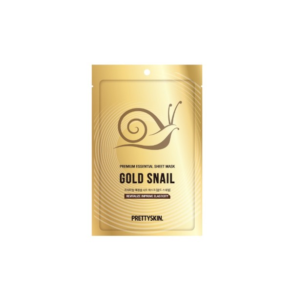 Pretty Skin - Premium Essential Sheet Mask Gold Snail - 1pezzo