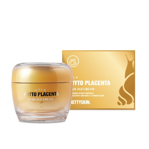 PRETTYSKIN - Gold Phyto Placenta Snail EGF Cream - 50ml