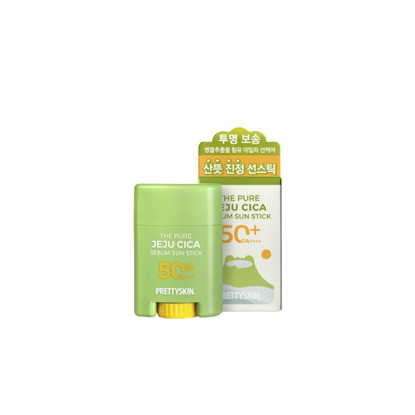 PRETTYSKIN - The Pure Jeju Cica Sebum Sun Stick - 18g