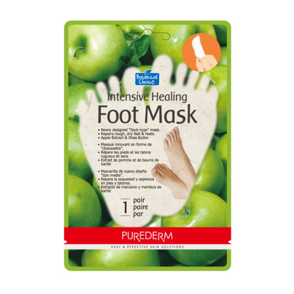 PUREDERM - Intensive Healing Foot Mask - Apple - 1pair