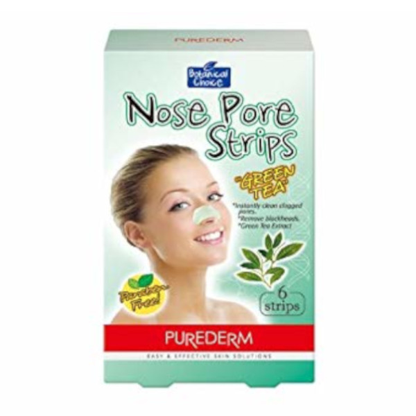 PUREDERM - Nose Pore Strips - Green Tea - 6 strips