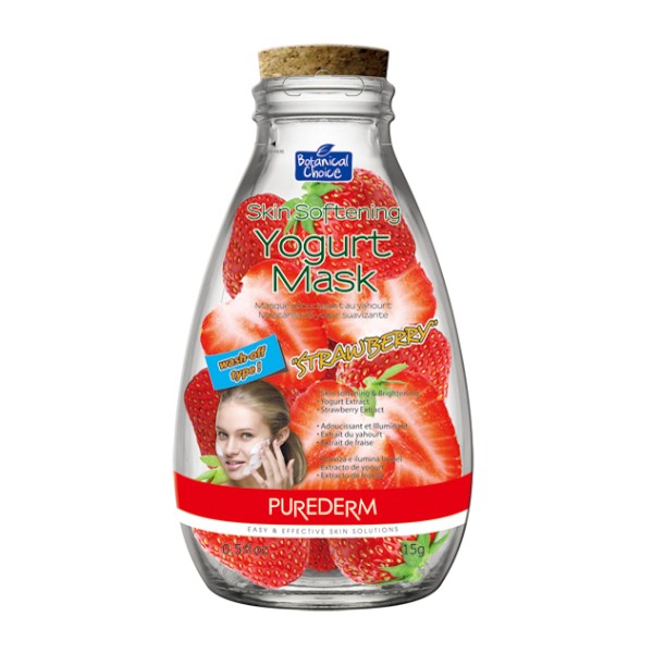 PUREDERM - Skin Softening Yogurt Mask - 15g - Strawberry