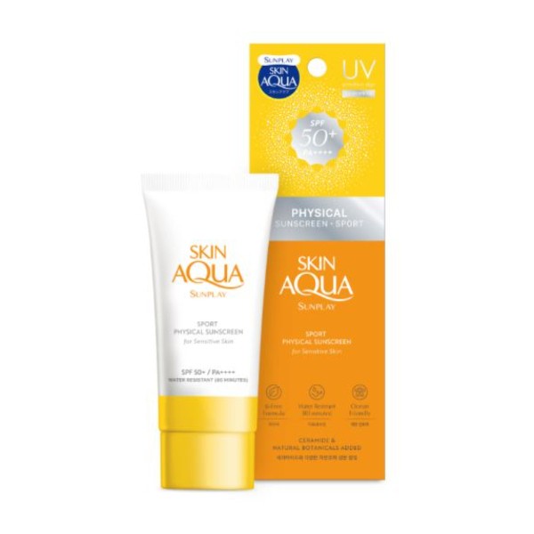 Rohto Mentholatum  - Skin Aqua Sport Physical Sunscreen for Sensitive Skin SPF50+ PA++++ - 80ml