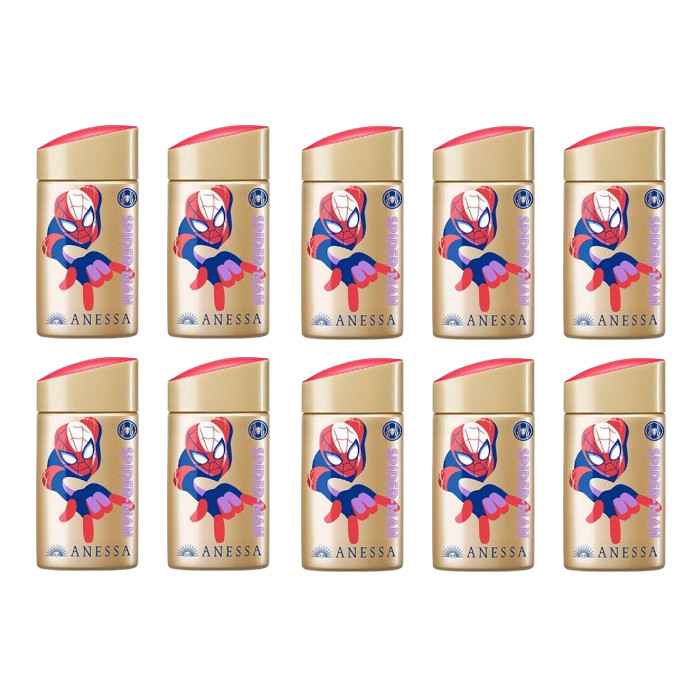 Shiseido - Anessa Perfect UV Sunscreen Skincare Milk N SPF50+ PA++++ - 60ml - Marvel Spiderman Edition (10ea) Set