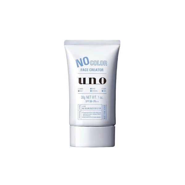 Shiseido - Uno No Color Face Creator BB Cream For Men Day Time SPF30 PA++ - 30g