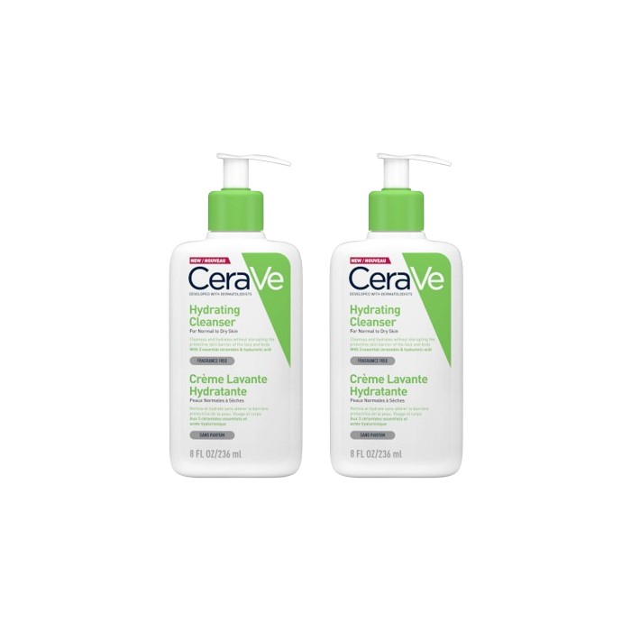CeraVe - Hydrating Cleanser For Normal To Dry Skin - 236ml (2ea) Set