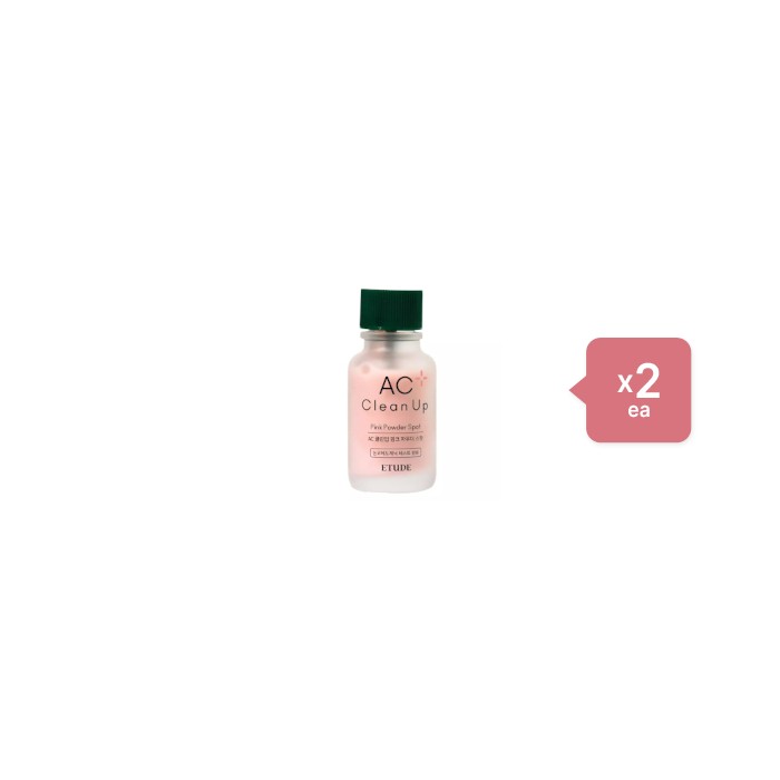 Etude - AC Clean Up Pink Powder Spot - 15ml (2ea) Set