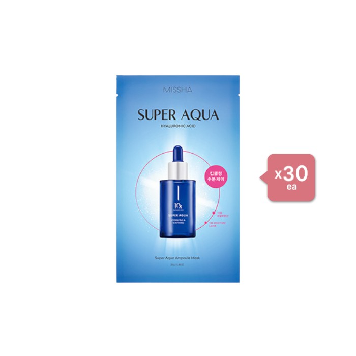 MISSHA - Super Aqua Ampoule Sheet Mask - 28g (30ea) Set