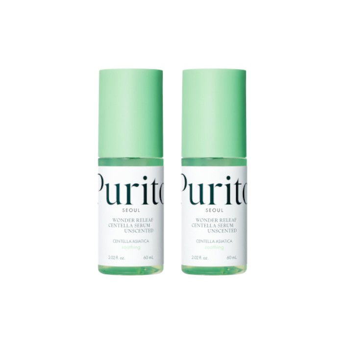 Purito SEOUL - Wonder Releaf Centella Serum Unscented - 60ml (2ea) Set