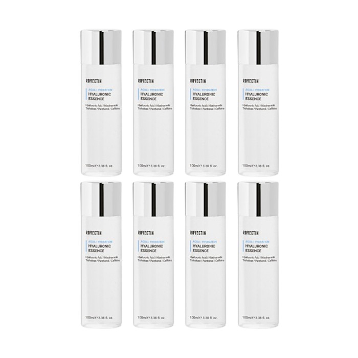 ROVECTIN - Aqua Hyaluronic Essence (New Version of Skin Essentials Activating Treatment Lotion) - 100ml (8ea) Set