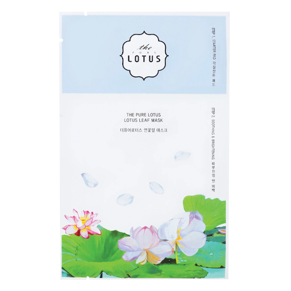 THE PURE LOTUS - Lotus Leaf mask - Soothing & Brightening - 5pcs
