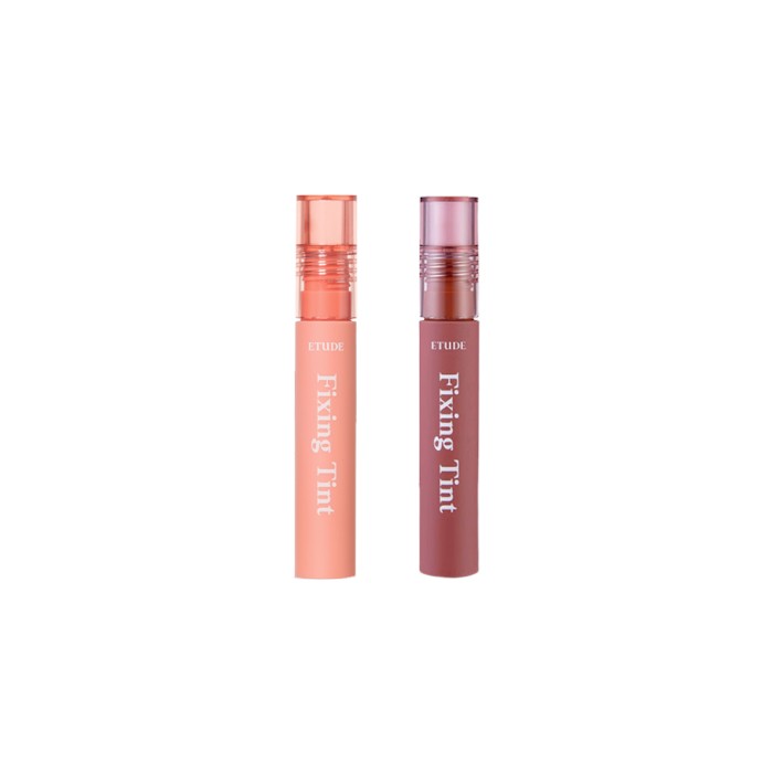 Etude - Mask Proof Fixing Tint - 4g - 03 Mellow Peach (1ea) + 12 Salmon Brick (1ea) Set