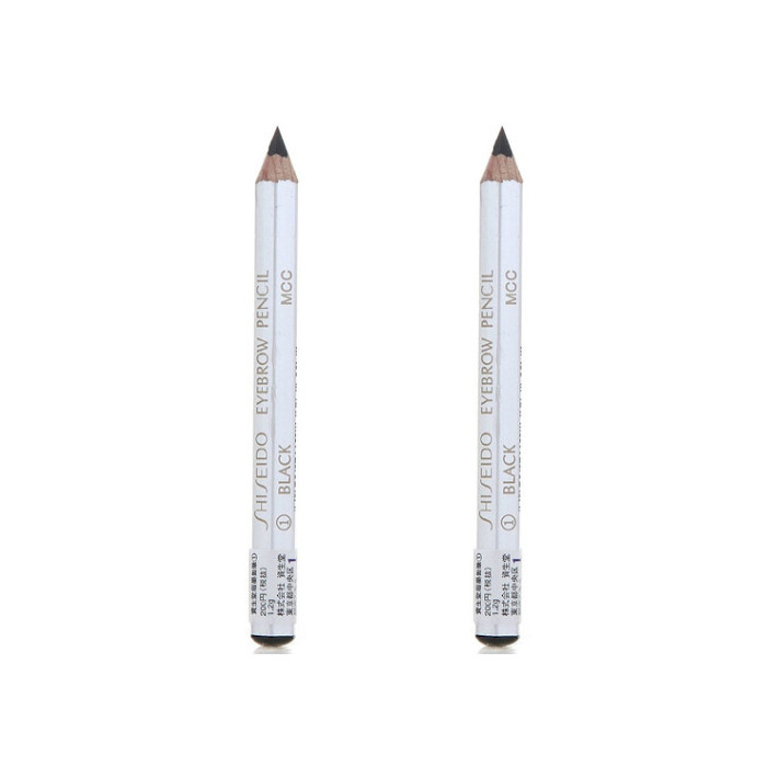 Shiseido - Eyebrow Pencil - 01 Black (2ea) Set