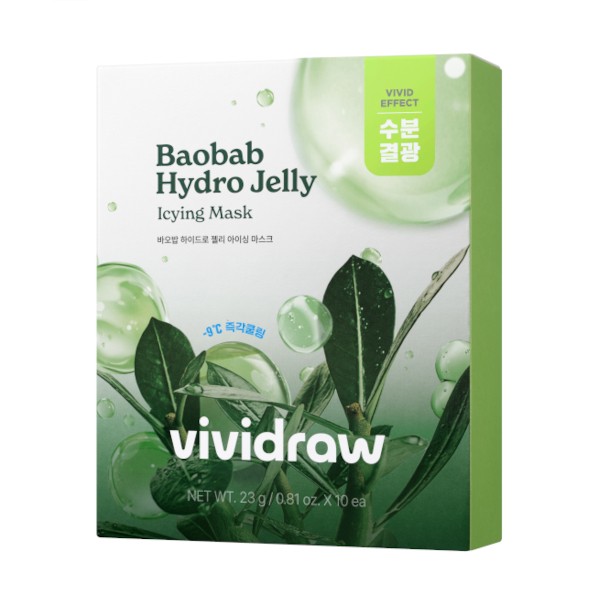 vividraw - Baobab Hydro Jelly Icying Mask - 10pezzi