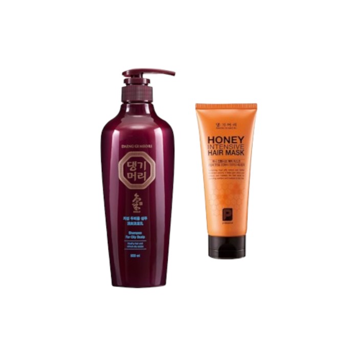 Daeng gi Meo Ri - Shampoo for Oily Scalp - 500ml + Honey Intensive Hair Mask - 150ml Set