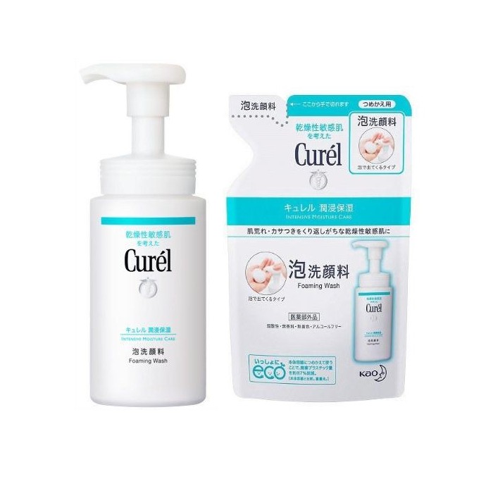 Kao - Curel Intensive Moisture Care Foaming Wash & Refill Set
