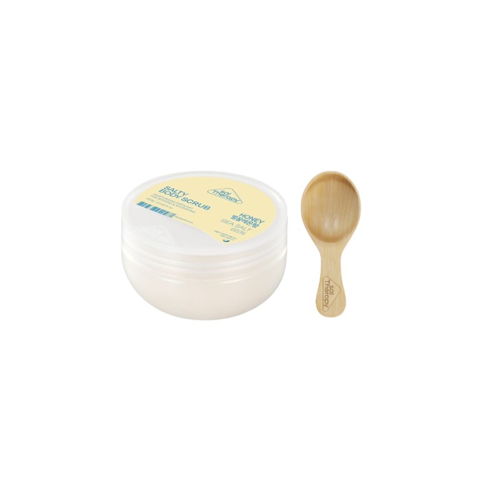 SalTherapy - Salty Body Scrub - 300g - Honey + Wood Spoon - 1pc