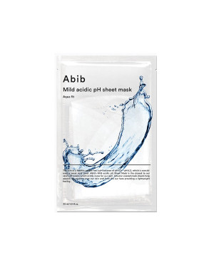 Abib - Masque en feuille de pH acide doux - Aqua Fit - 1pièce
