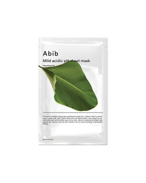 Abib - Masque en feuille de pH acide doux - Heartleaf Fit - 1pièce