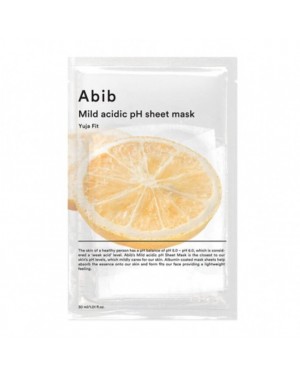 Abib - Mild Acidic pH Sheet Mask - Yuja Fit - 10pcs