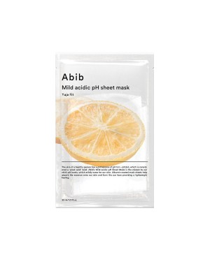 Abib - Masque en feuille de pH acide doux - Yuja Fit - 1pièce