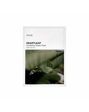 ANUA - Heartleaf 77% masque en feuille apaisant - 1pièce