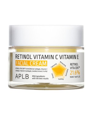 APLB - Crème pour le visage à la vitamine C et à la vitamine E au rétinol - 55ml