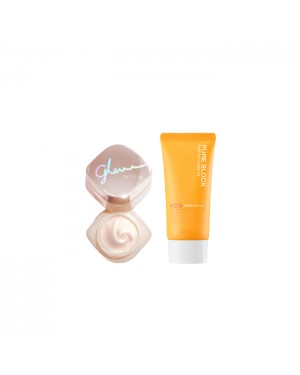 A'PIEU - Pure Block Natural Daily Sun Cream SPF45 PA+++ - 100ml X MISSHA - Glow Skin Balm - 50ml