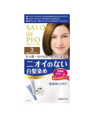 Dariya - Salon De Pro - Crème de couleur pour les cheveux - 1box - 3 Bright light brown