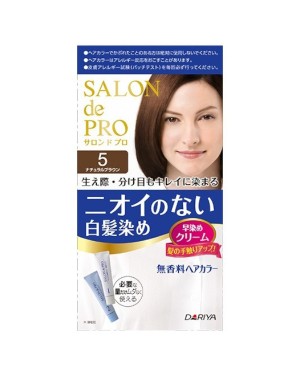 Dariya - Salon De Pro - Crème de couleur pour les cheveux - 1box - 5 Natural brown