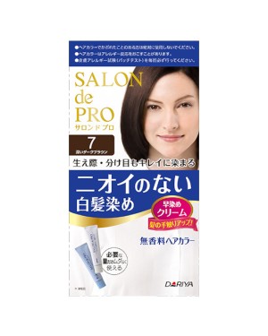 Dariya - Salon De Pro - Crème de couleur pour les cheveux - 1box - 7 Deep dark brown