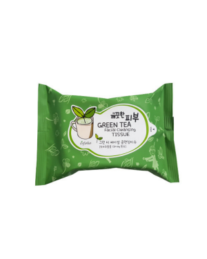 esfolio - Pure Skin Green Tea Facial Cleansing Tissue - 20stücke