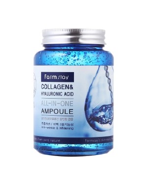 Farm Stay - Ampoule tout-en-un au collagène et à l'acide hyaluronique - 250 ml