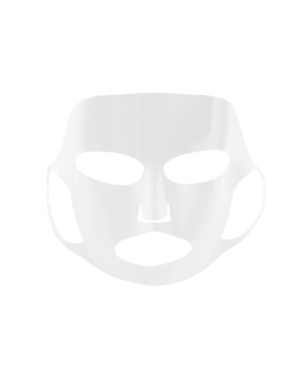 Litfly - Masque réutilisable Housse en silicone - Blanc - 1pièce