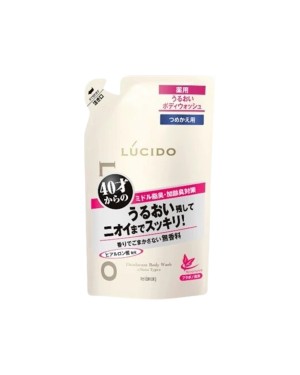 Mandom - Lucido Medicated Deodorant Body Wash Moisture Type Refill - 380ml