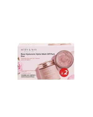Mary&May - Rose Hyaluronic Hydra Wash Off Pack Duo - 125g x2