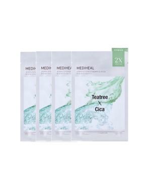 Mediheal - Derma Synergy Wrapping Mask Sheet for Calming Care (Teatee x Cica) - 4pezzi