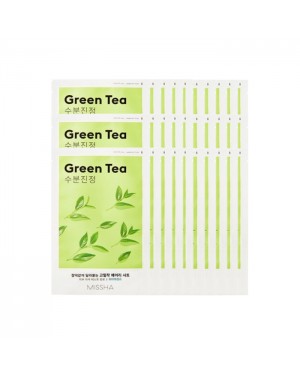 MISSHA Airy Fit Sheet Mask - Green Tea - 1pc (30ea) Set