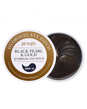 PETITFEE - Cache-oeil Hydrogel perle noire et or - 60pièces