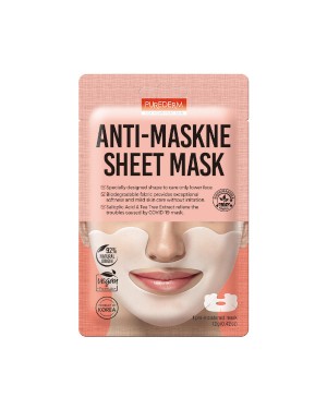 PUREDERM - Anti-Maskne Masque en feuille - 1pièce