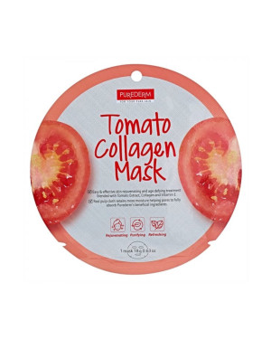 PUREDERM - Masque Cercle - Tomato Collagen - 1pièce