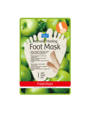 PUREDERM - Masque intensif cicatrisant pour les pieds - Apple - 1 paire