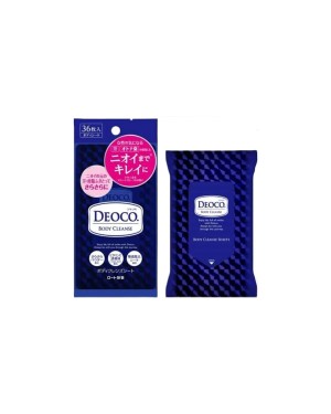 Rohto Mentholatum  - Deoko Body Cleanse Sheet - 36pièces