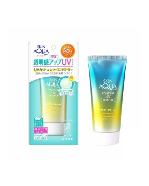 Rohto Mentholatum  - Skin Aqua Tone Up UV Essence SPF 50+ PA ++++ - Menthe - 80g - Green