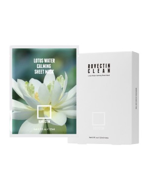 ROVECTIN - Clean Lotus Water Calming Sheet Mask - 10pezzi