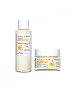APLB - Retinol Vitamin C Vitamin E Facial Cream - 55ml (1ea) + Facial Toner - 160ml (1ea) Set
