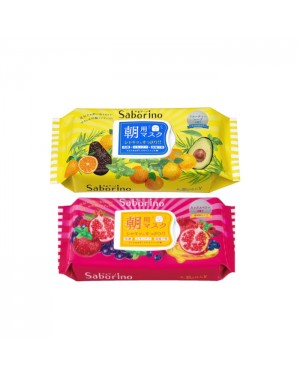 BCL - Saborino Morning Mask - Fruity Herbal - 32pc (1ea) & BCL - Saborino Morning Mask - Mixed Berries - 28pc (1ea)